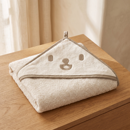 Asciugamano con cappuccio Baby Bear, 80 × 80 cm | VELONIA