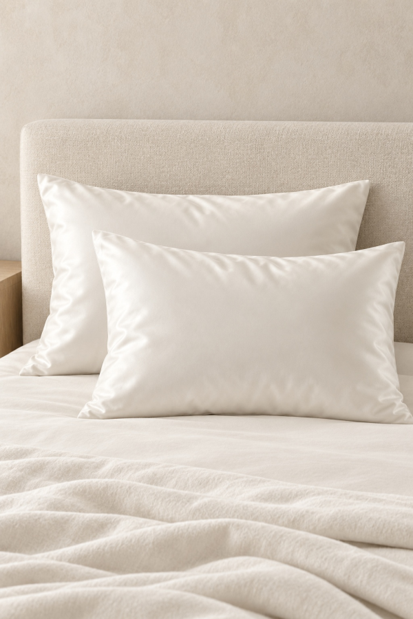 Luna Pair: 2 Satin Pillowcases, 800 TC | VELONIA